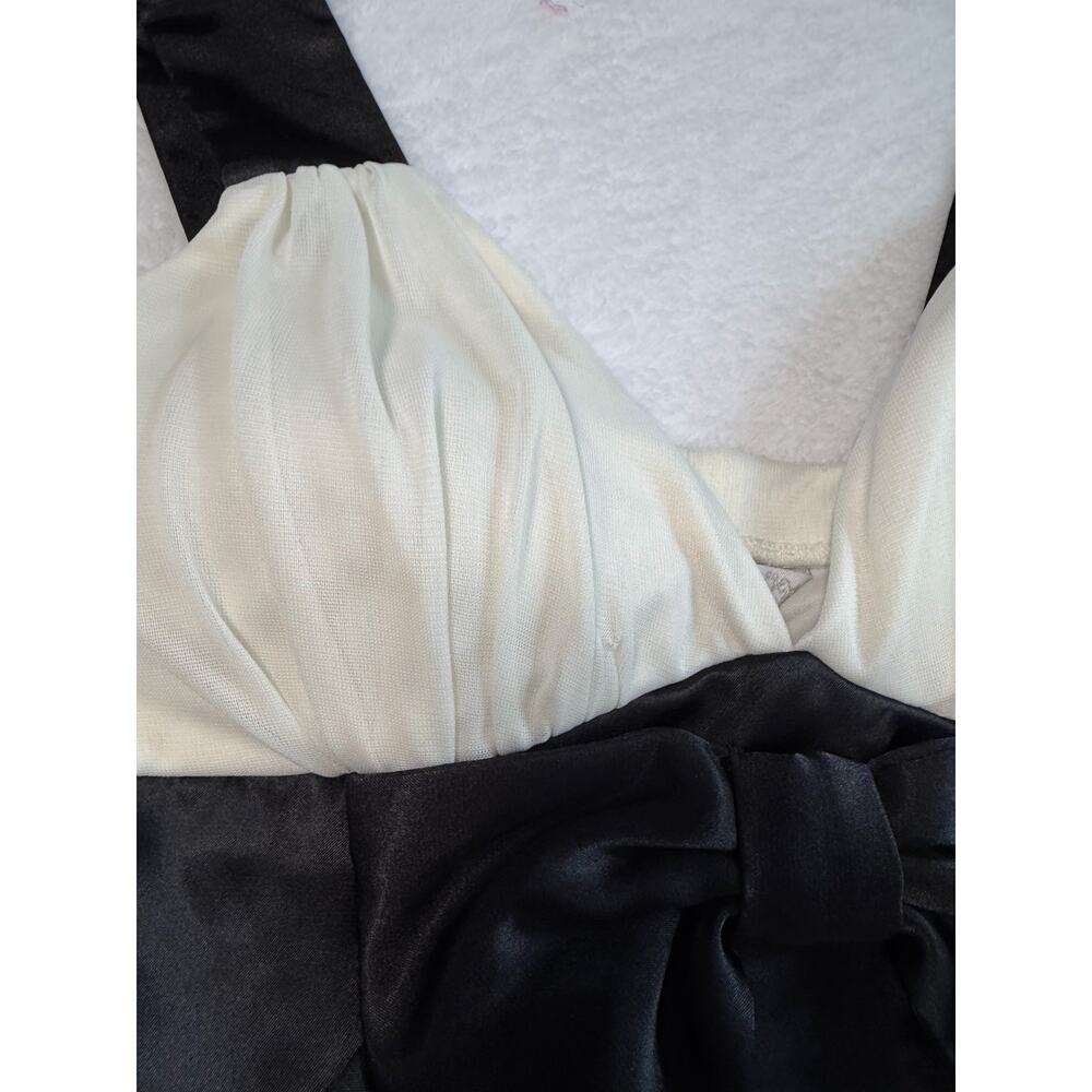 Speechless Y2K Ivory Black Coquette Sabrina Britney Babydoll Dress Medium - Picture 6 of 10